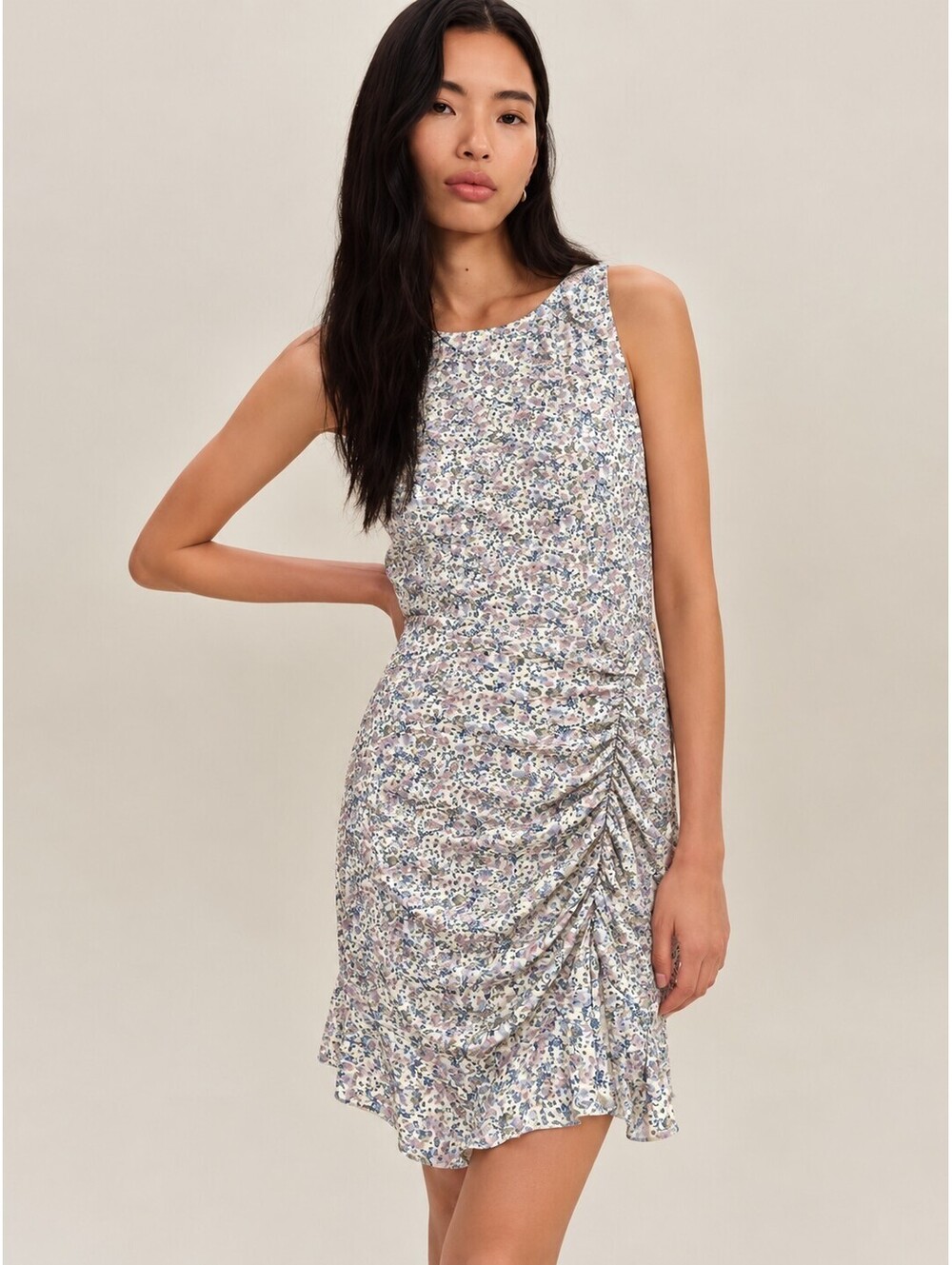 Caution to the Wind Floral Ruched Midi Dress – NWT – Sizes S